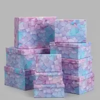 Коробки подарочные, набор 10 в 1, 37.5&times;29&times;17 - 19&times;13&times;7.5 см