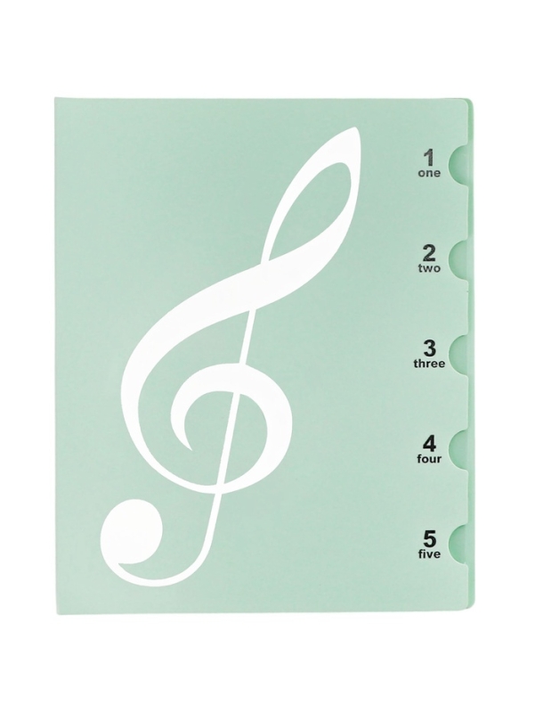 Нотная папка - 30 файлов 60 листов зеленая Нотная папка - 30 файлов 60 листов зеленая