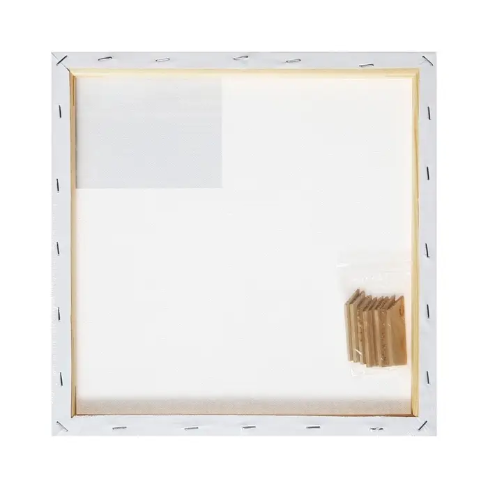 Холст на подрамнике, хлопок 100%, 1.6&times;30&times;30 см, акриловый грунт, мелкозернистый, 280 г/м&sup2;