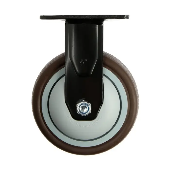 Колесо для транспортных тележек ТУНДРА, d=150 мм, на площадке, покрытие TPR=