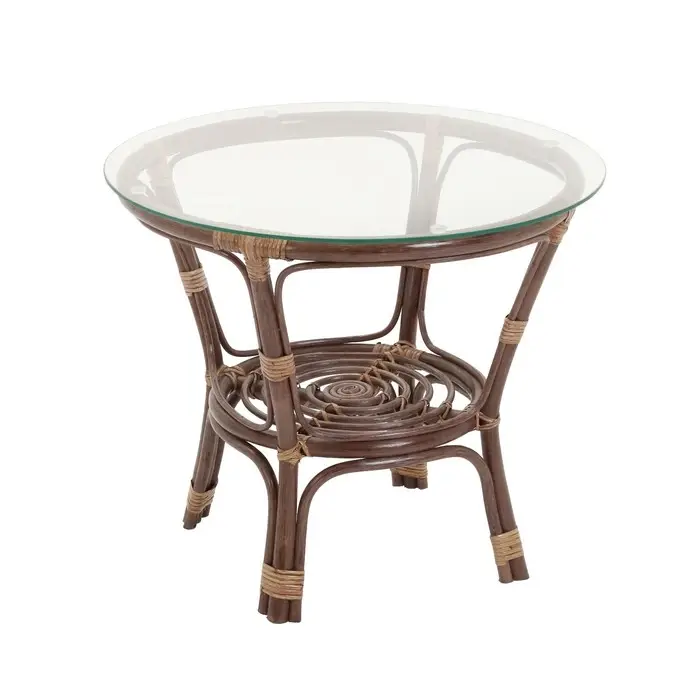 Набор садовой мебели "Bagama": 2 кресла, 1 диван, 1 стол, ротанг тёмный, подушки бежевые