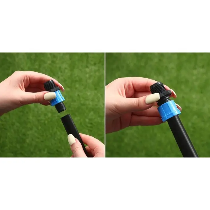 Штуцер для капельной ленты, 16 мм — 1/2 Штуцер для капельной ленты, 16 мм — 1/2" (12 мм), пластик, Greengo