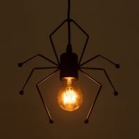 Светильник Spider 1х40Вт Е27 черный 20х20х8см
