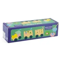 Развивающая игра 3в1 &laquo;Паровозик&raquo;, рыбалка, каталка, сортер, 35&times;11&times;10 см