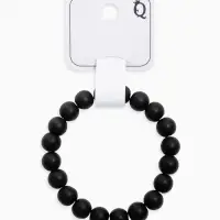 Браслет из бусин &laquo;Агат чёрный&raquo;, d=5.5 см, шар №10, чёрный