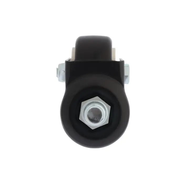 Колесо мебельное ТУНДРА, d=40 мм, поворотное, с футоркой 10&times;25 мм, без тормоза, черное