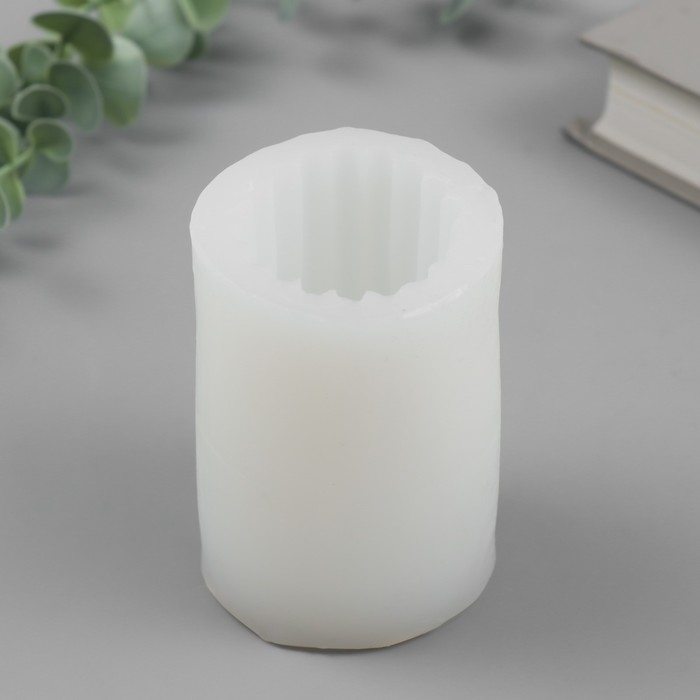 Молд силикон для свечи Молд силикон для свечи "Столбик. Полоски вертикальные" 4,8х4,8х7,5 см