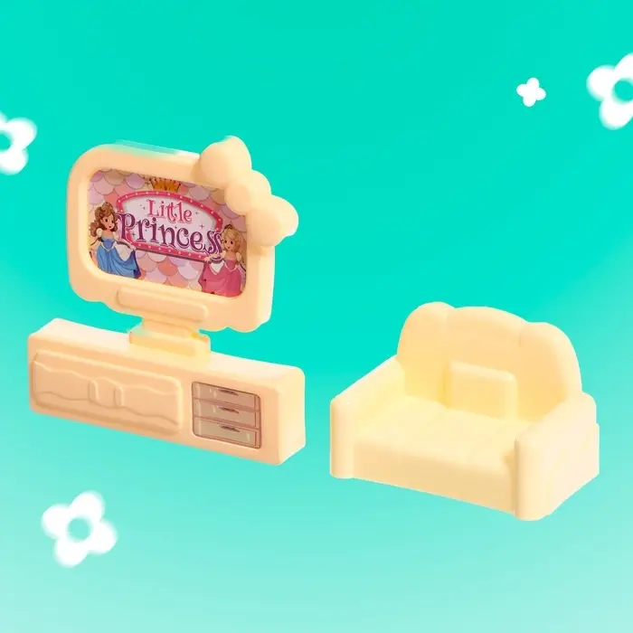 Кукольный домик &laquo;Сказочная жизнь на вилле&raquo; с куклой, питомцами и аксессуарами, светится в темноте