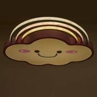 Светильник с ПДУ "Облачко" 1хLED 70Вт 3000-6000К диммер розовый 60х50х6 см BayerLux