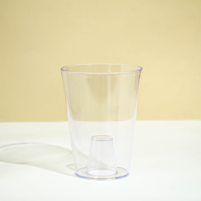 Горшок для орхидей, 1,2 л, 12,5 × 16,6 см, пластик, прозрачный Горшок для орхидей, 1,2 л, 12,5 × 16,6 см, пластик, прозрачный