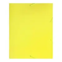 Папка на резинке А4, 500 мкм, Calligrata Neon, корешок 30 мм, неоновая, жёлтая