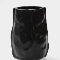 Ваза для цветов &laquo;Габино&raquo;, 18.5&times;12 см, керамика, чёрная