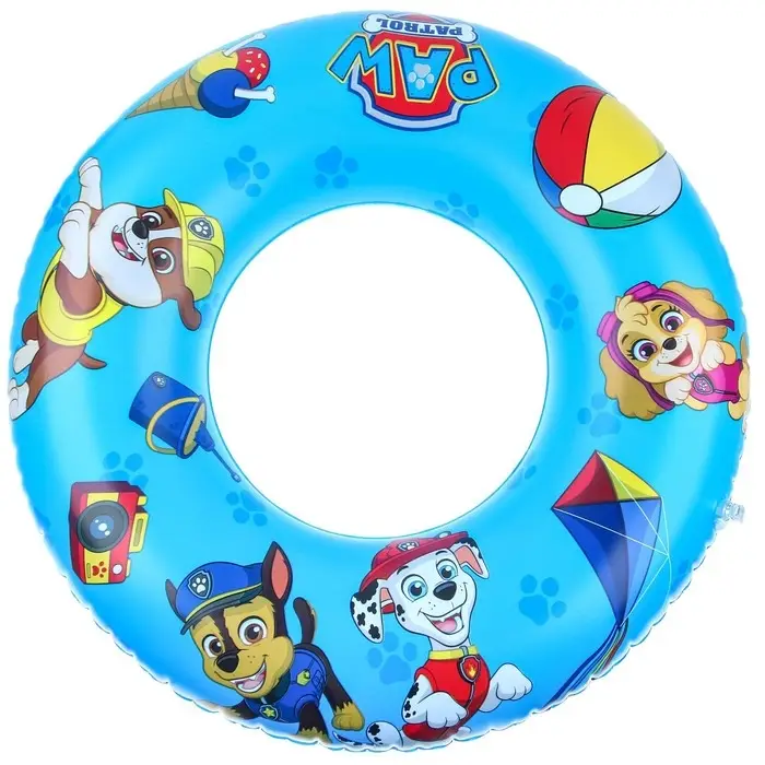Круг надувной для плавания 55 см, детский, Щенячий патруль, цвет голубой