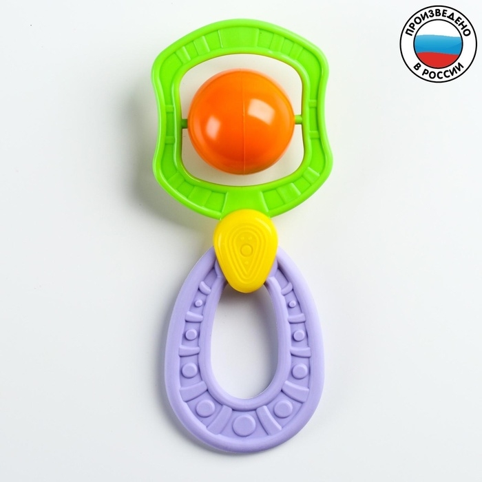 Погремушка - прорезыватель «Планеты», эластичная ручка, виды и цвет МИКС Погремушка - прорезыватель «Планеты», эластичная ручка, виды и цвет МИКС