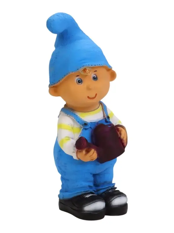 Садовая фигура из полистоуна &laquo;Мальчик-гном с лейкой&raquo;, 33&times;13&times;13 см