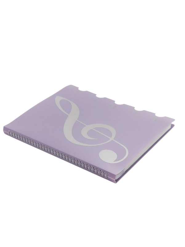 Нотная папка - 30 файлов 60 листов фиолетовая Нотная папка - 30 файлов 60 листов фиолетовая