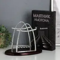 Маятник настольный антистресс &laquo;Шары Ньютона. Колыбель техно&raquo;, овал, 18.5&times;22.5&times;14 см