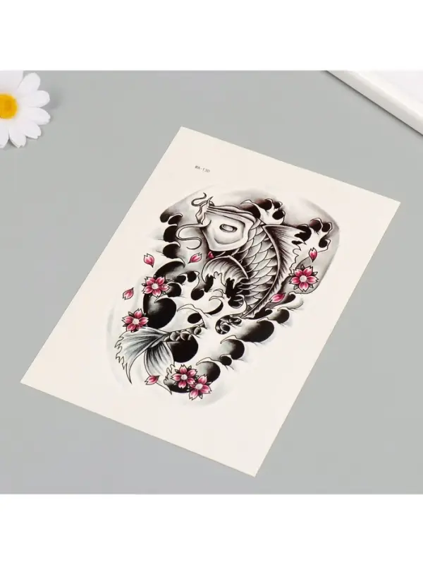 Переводная тату на тело цветная &laquo;Сом&raquo;, 26.1&times;14.6 см