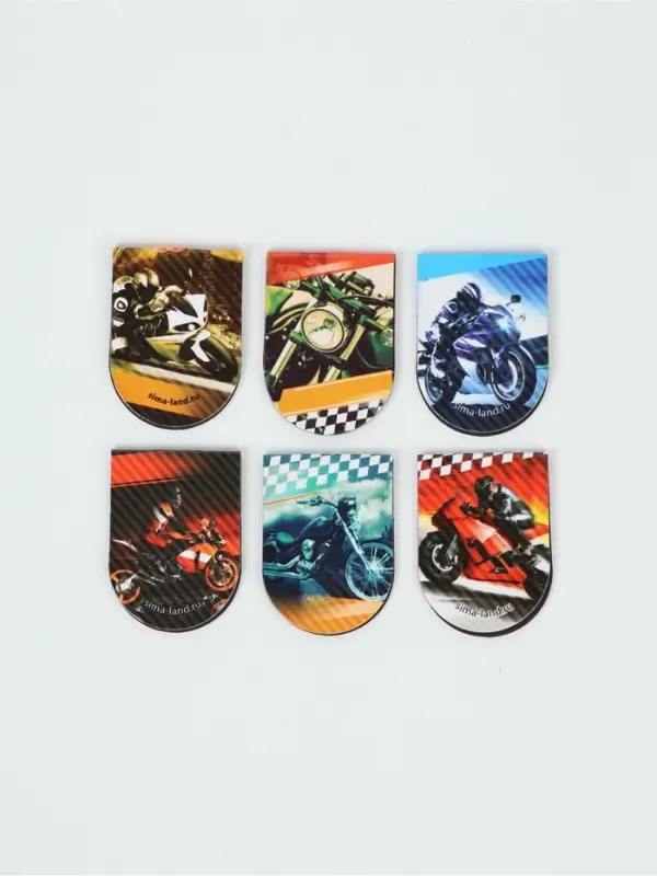 Закладки магнитные для книг, 6 шт. &laquo;Действуй&raquo;