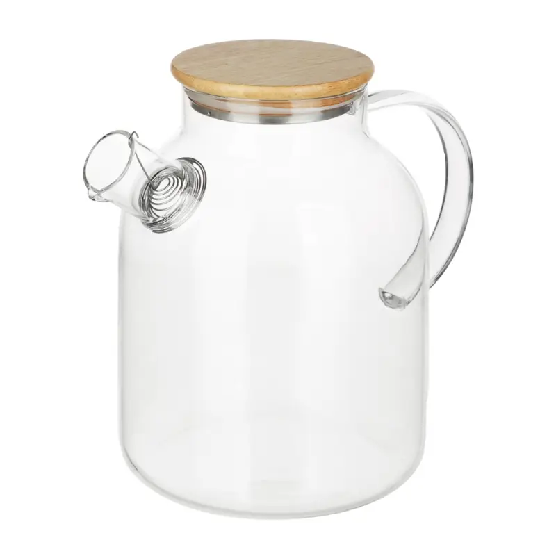 Чайник заварочный тм VETTA Эко, стекло,  бамбуковая крышка,    1800мл