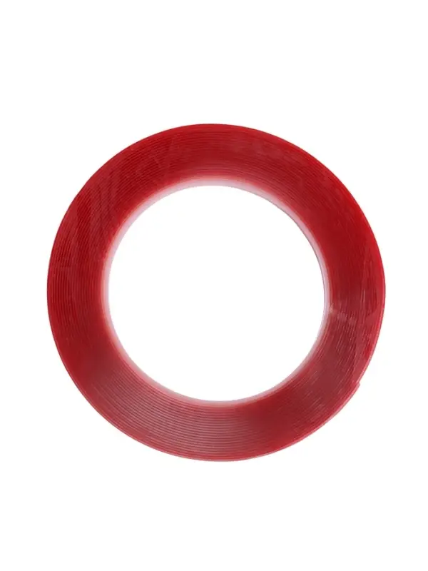 Клейкая лента TORSO, прозрачная, двусторонняя, акриловая, 8 мм &times; 7 м