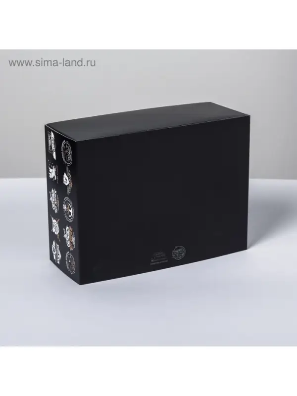 Коробка подарочная складная, упаковка, Gift for real man, 20&times;15&times;8 см
