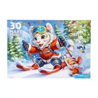 Макси-пазл 30 эл. "Тигр на лыжах" ПМ30-7582
