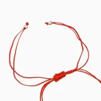 Браслет-оберег &laquo;Красная нить&raquo;, на счастье, сердечко, цвет серебро, d=5.5 см