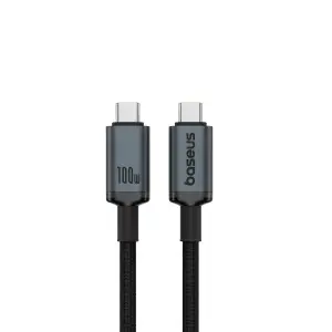 Кабель Type-C на Type-C 100W 1.5m 20Gb Baseus черный P10318204111-00