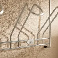 Полка для стаканов тм VETTA, 23,5x11x34cм, хромированная сталь