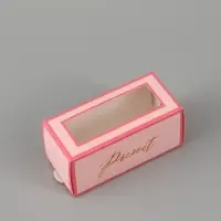 Коробка подарочная с окном &laquo;Подарок&raquo;, 12&times;5.5&times;5.5 см, самосборная