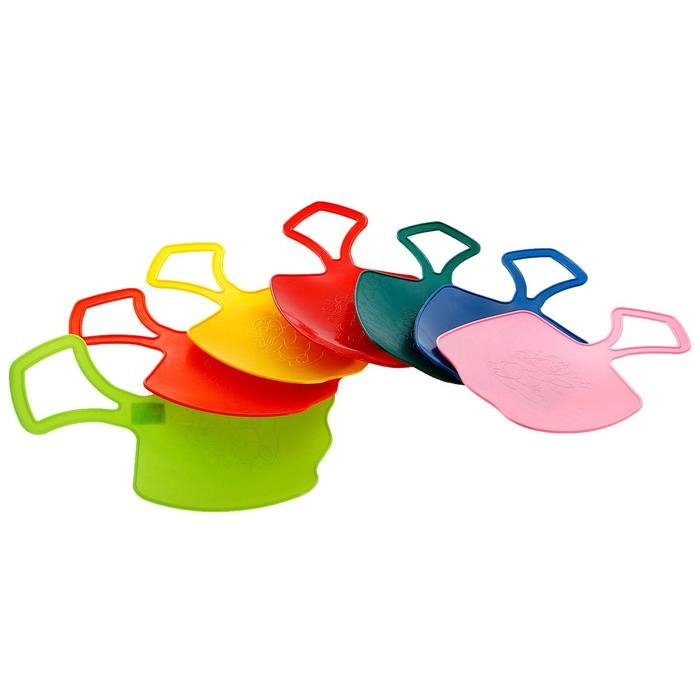 Санки ледянка «Зайка», цвета МИКС Санки ледянка «Зайка», цвета МИКС