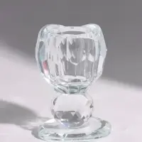Подсвечник хрустальный &laquo;Кристалл&raquo;, 5&times;5&times;7.5 см, d=2 см