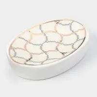 Набор аксессуаров для ванной комнаты Доляна &laquo;Сицилия&raquo;, 3 предмета, дозатор 350 мл, мыльница, стакан