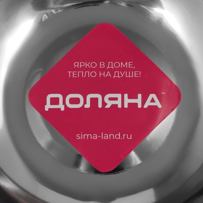 Миска из нержавеющей стали Доляна, 2,4 л, d=24 см, толщина 0,3 мм, цвет хромированный Миска из нержавеющей стали Доляна, 2,4 л, d=24 см, толщина 0,3 мм, цвет хромированный