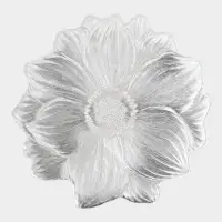 Набор салфеток для стола Доляна &laquo;Цветок&raquo;, 38&times;38 см, 4 шт., ПВХ, серебристый