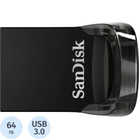 Флеш-память SanDisk Ultra Fit, 64Gb, USB 3.1 G1, чер, SDCZ430-064G-G46