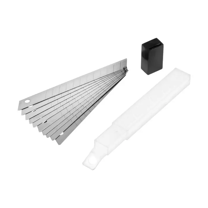 Лезвия для ножей ТУНДРА, сегментированные, 9 мм, 10 шт. Лезвия для ножей ТУНДРА, сегментированные, 9 мм, 10 шт.