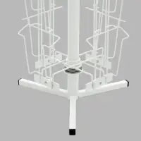 Буклетница настольная вращающаяся 20 ячеек А6, 30&times;30&times;80 см, белая