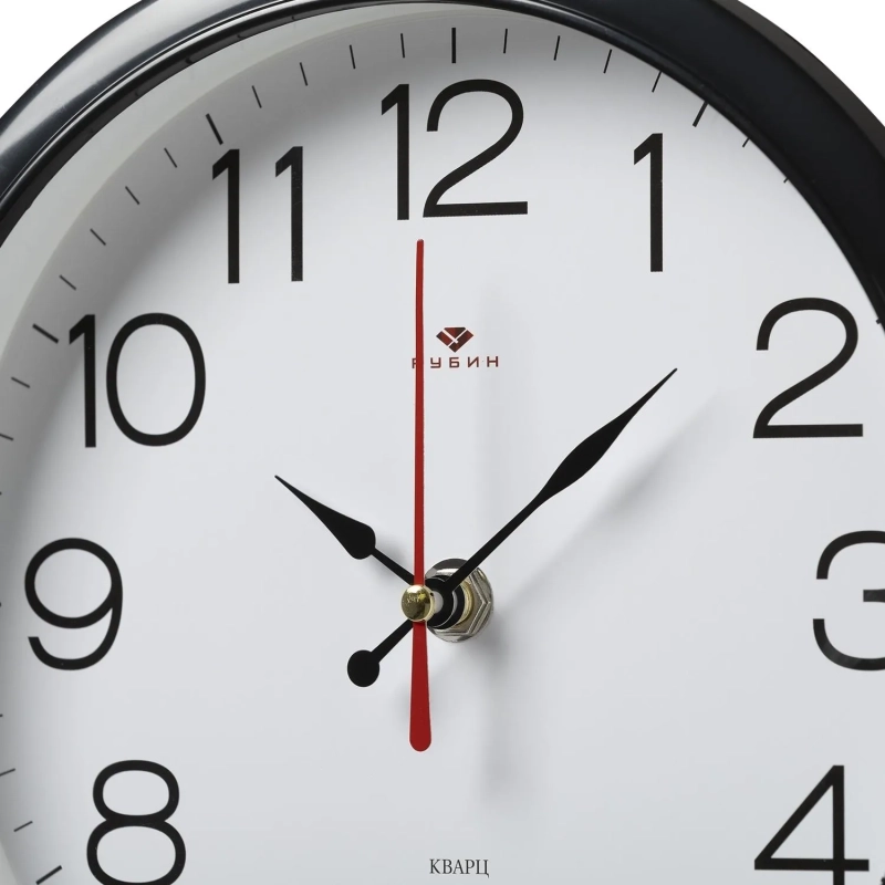 Часы настенные круг d=22см, корпус черный Классика арт.2222-328