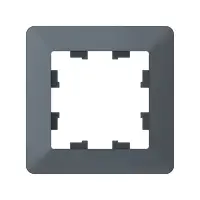 ATLASDESIGN AIR 1-постовая РАМКА, ГРИФЕЛЬ/дымчатый черный