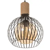 Светильник &laquo;Клубок&raquo; 1&times;40 Вт Е27 черный 28&times;28&times;28 см