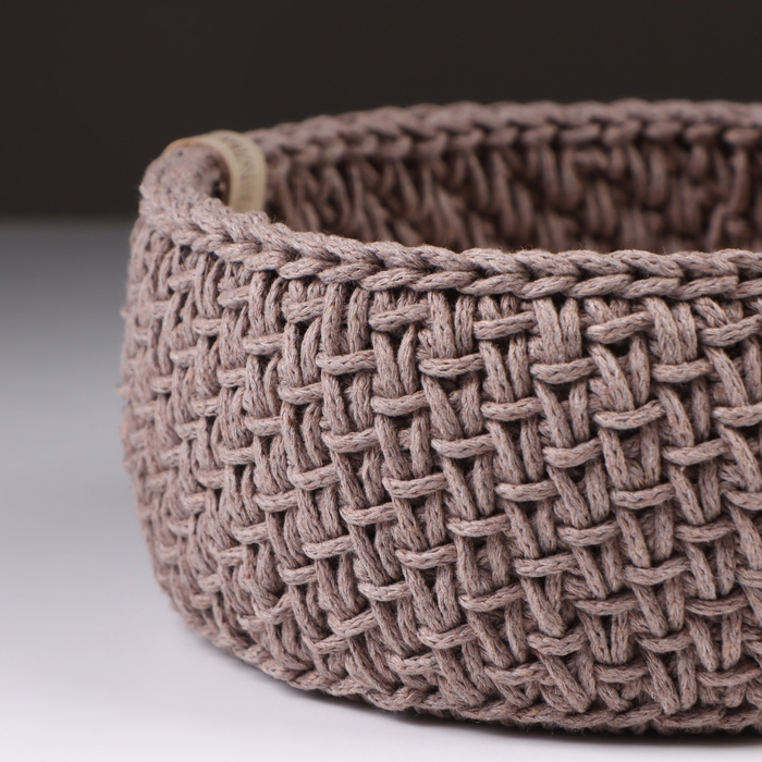 Корзинка  Корзинка "Малышка", 16 х 7,5 см, кофейный, хлопок