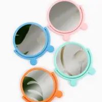 Зеркало настольное, с рамкой для фото, d=23.5 см, (d=17.5 см), МИКС