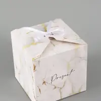 Коробка подарочная складная &laquo;Мрамор&raquo;, 12&times;12&times;12 см