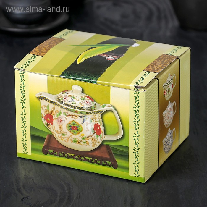 Чайник керамический заварочный с металлическим ситом «Беседа», 350 мл Чайник керамический заварочный с металлическим ситом «Беседа», 350 мл