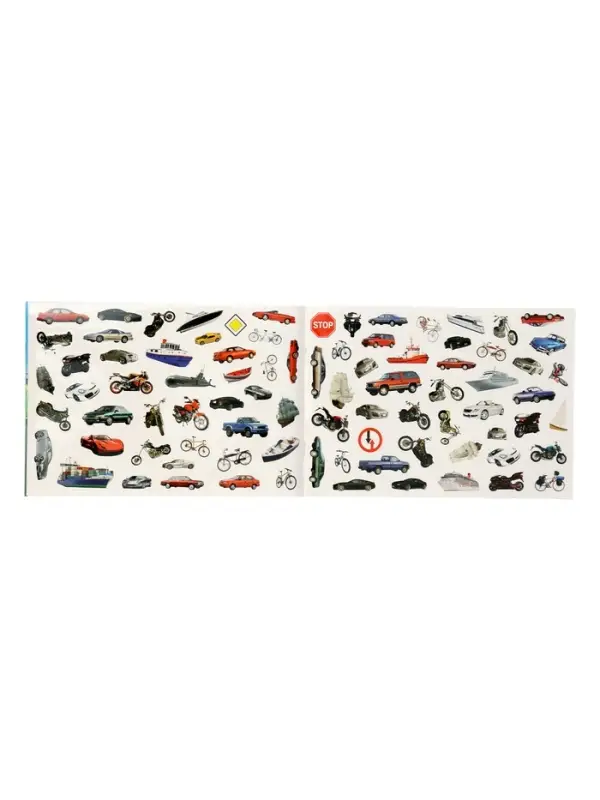 All Types Of Vehicles Sticker Book 250 Stickers For Kids