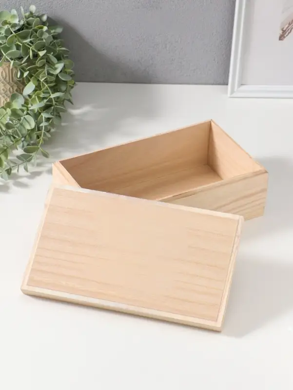 Шкатулка для росписи &laquo;Прямоугольник&raquo;, без замочка, заготовка для творчества, для украшений, 25.5&times;15&times;9 см