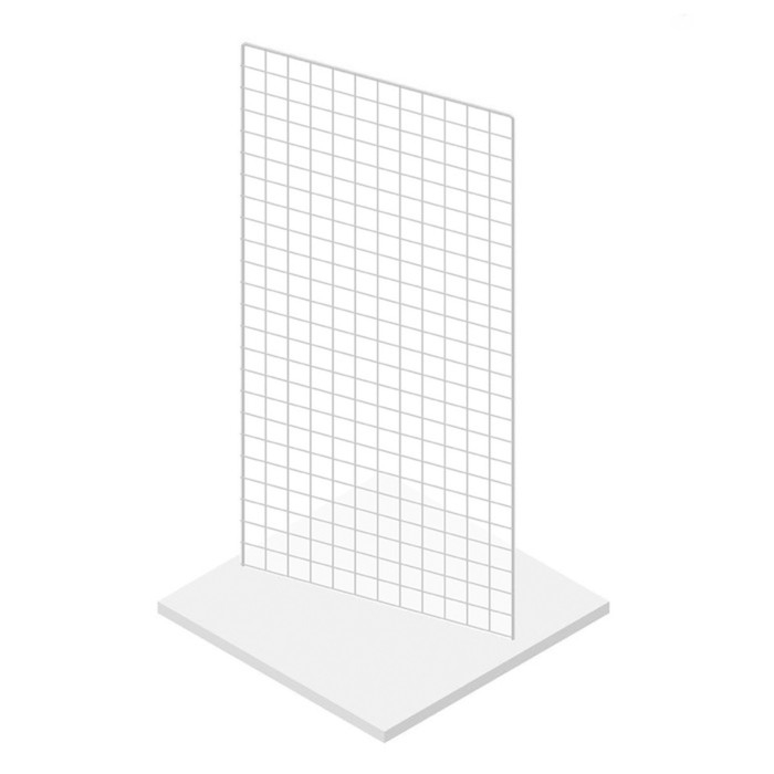 Сетка 1200×600 с П-образной окантовкой 6 мм, пруток - 4 мм, цвет белый