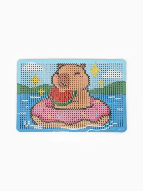 Алмазная мозаика с полным заполнением &laquo;Капибара&raquo;, 10&times;15 см